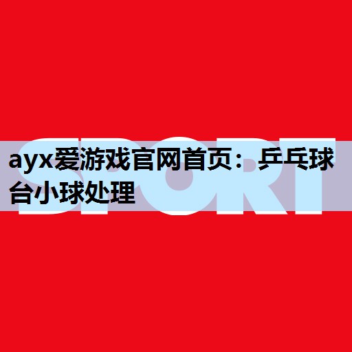 乒乓球台小球处理 乒乓球台小球处理